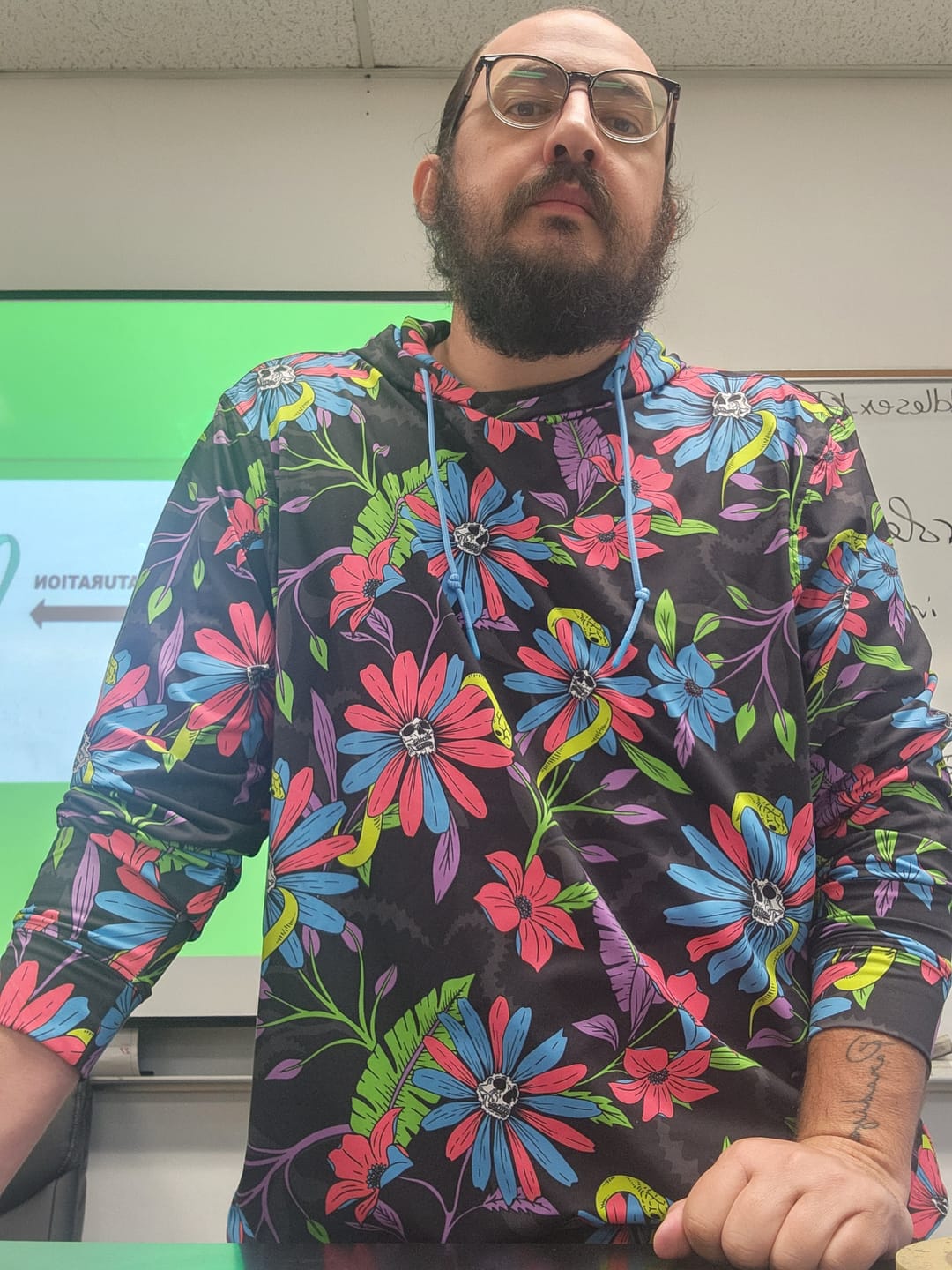 Customer photo review of Doom and Bloom – Performance Hoodie
