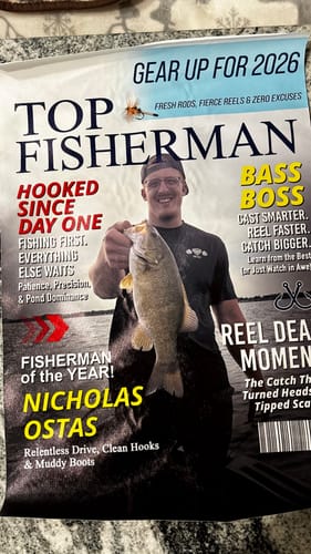 Customer photo review of Custom Fishing Magazine Cover, Personalized Fishing Gifts for Men, Fly Fishing Gifts for Him, Fishing Dad Gift, Angler Funny Fisherman Gift