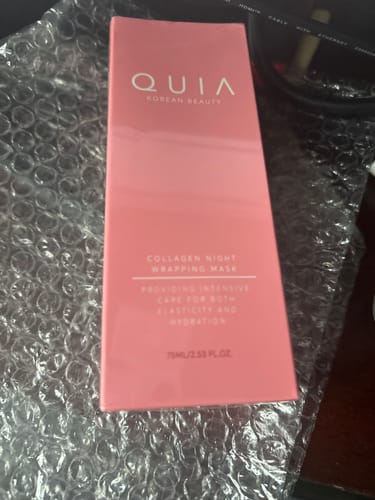 Customer photo review of Collagen Night Wrapping Mask