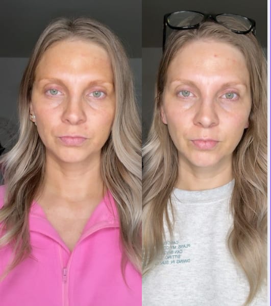 Customer photo review of Sunny Girl Face Tanning Mist