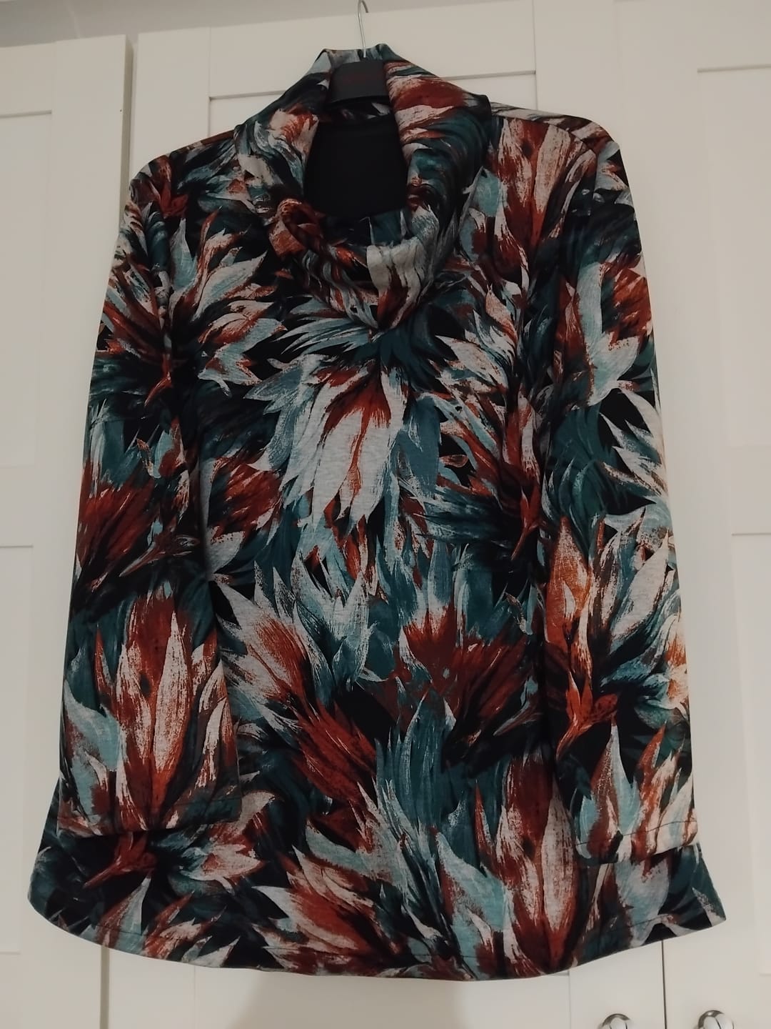 Customer photo review of Tropical Blooms Digital Modal-Touch Jersey Fabric