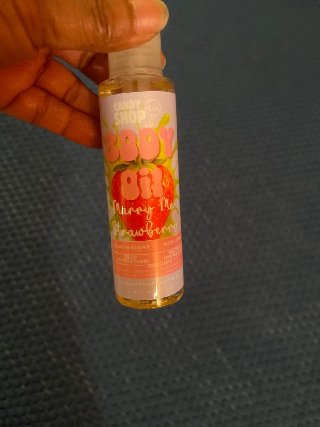 Customer photo review of Marry Me Strawberry Body Oil