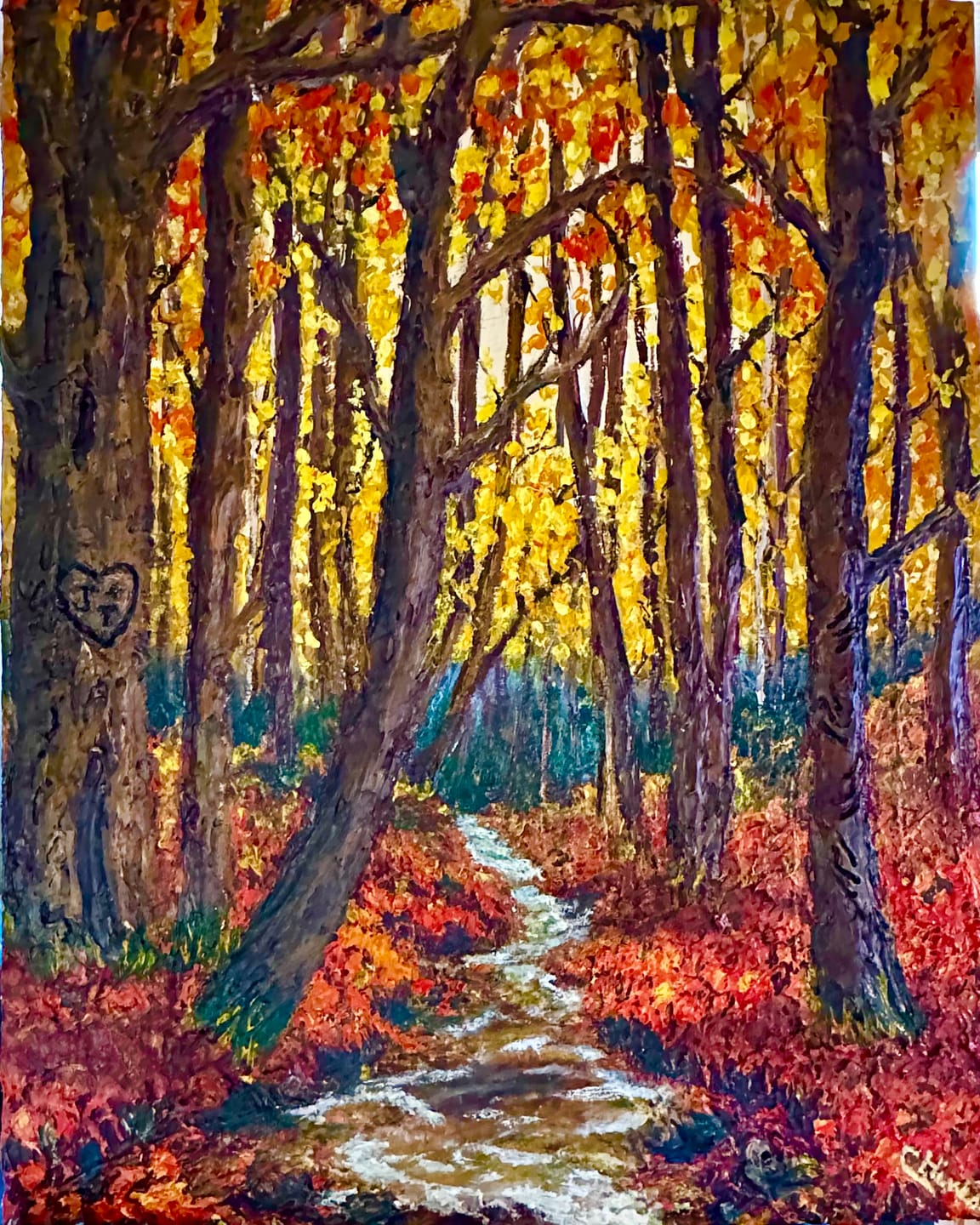 Customer photo review of DabblePaints™️ Burnt Umber — Thick-Body Acrylic Paint