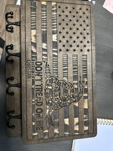 Customer photo review of PERSONALIZABLE DON'T TREAD ON ME MINI MODEL