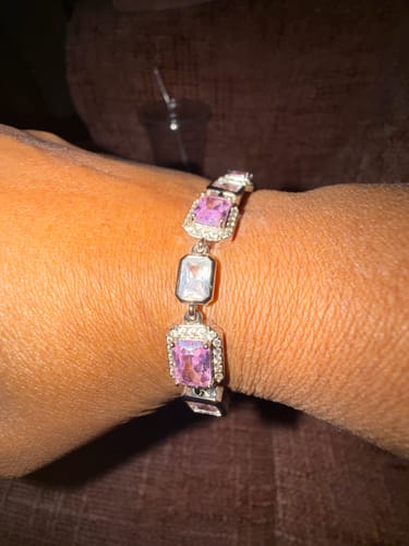 Customer photo review of Amour Pink Solstice Gemstone Bracelet