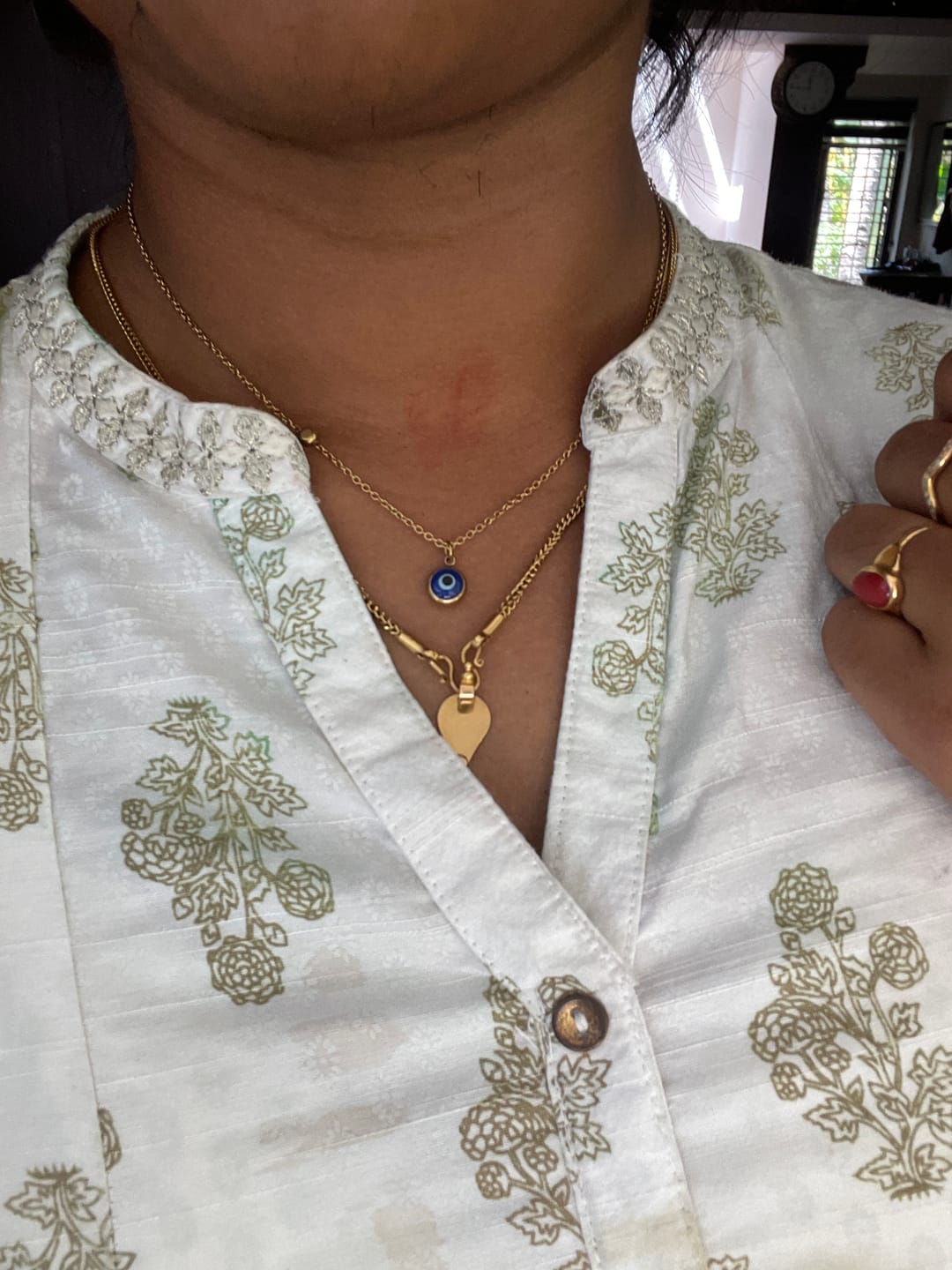 Customer photo review of Evil Eye Necklace
