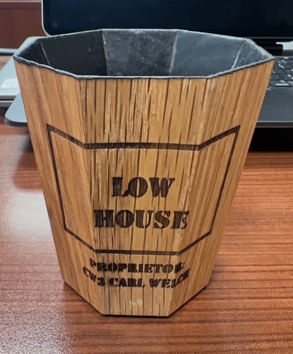 Customer photo review of Whiskey Grail (CUSTOM ENGRAVING)