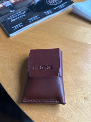 Customer photo review of Slimmad plånbok i äkta läder