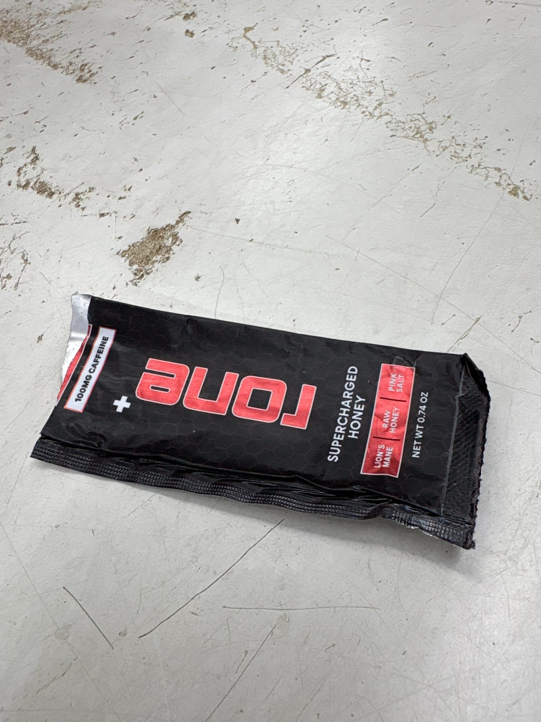 Customer photo review of 100mg Caffeine - Apple Cinnamon - SuperCharged Honey (20-Pack)