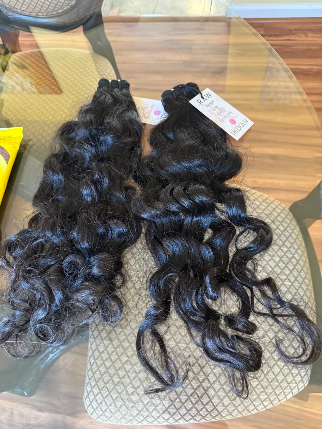 Customer photo review of Raw Indian Curly Hair