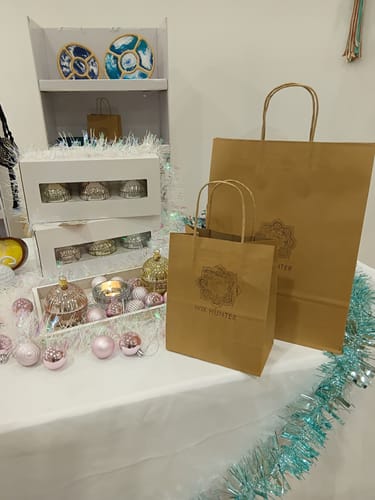 Customer photo review of Brown Kraft Paper Bags - Small