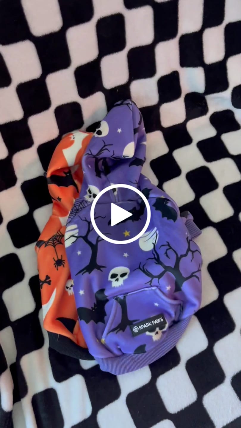 Customer video review of Halloween Dog Hoodies (Limited Edition)