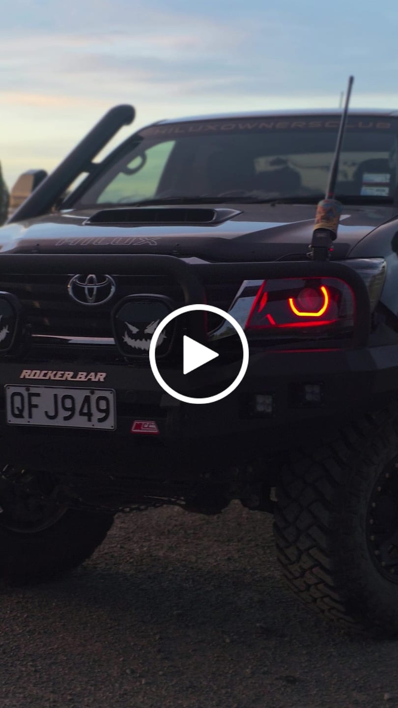 Customer video review of LED 'Angry Eye' Headlights to suit Toyota Hilux N70
