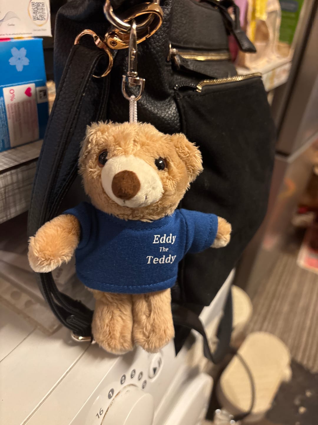 Customer photo review of Eddy The Teddy Keyring