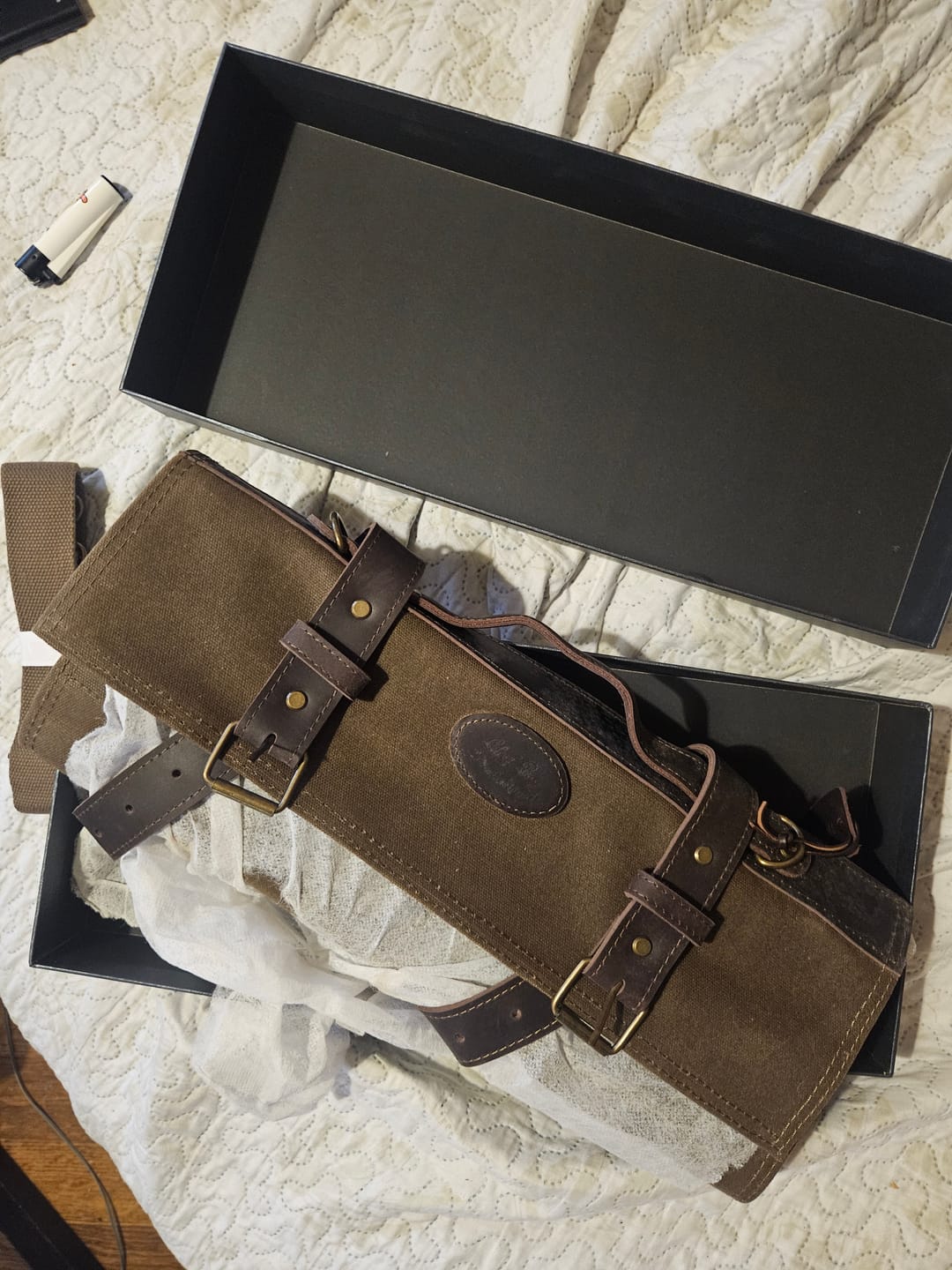 Customer photo review of HEZHEN Messertasche, Grün
