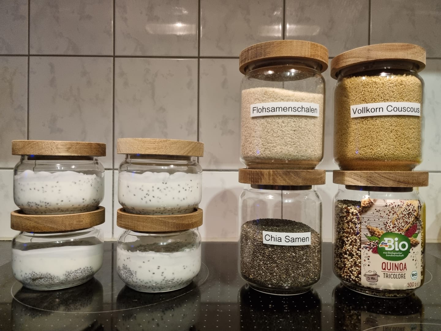 Customer photo review of Vorratsgläser mit Holzdeckel