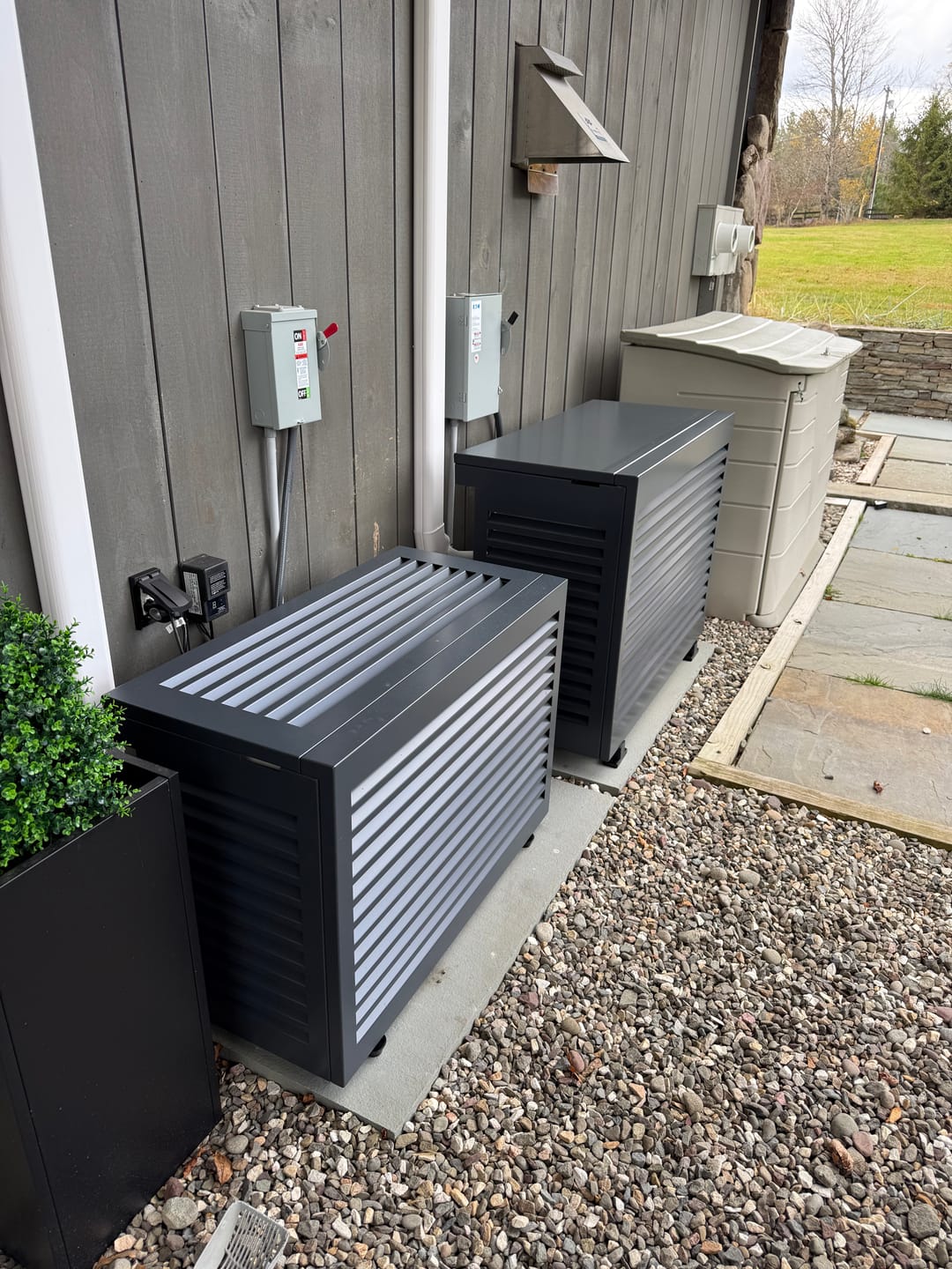 Customer photo review of Mini-Split AC Cover - Black