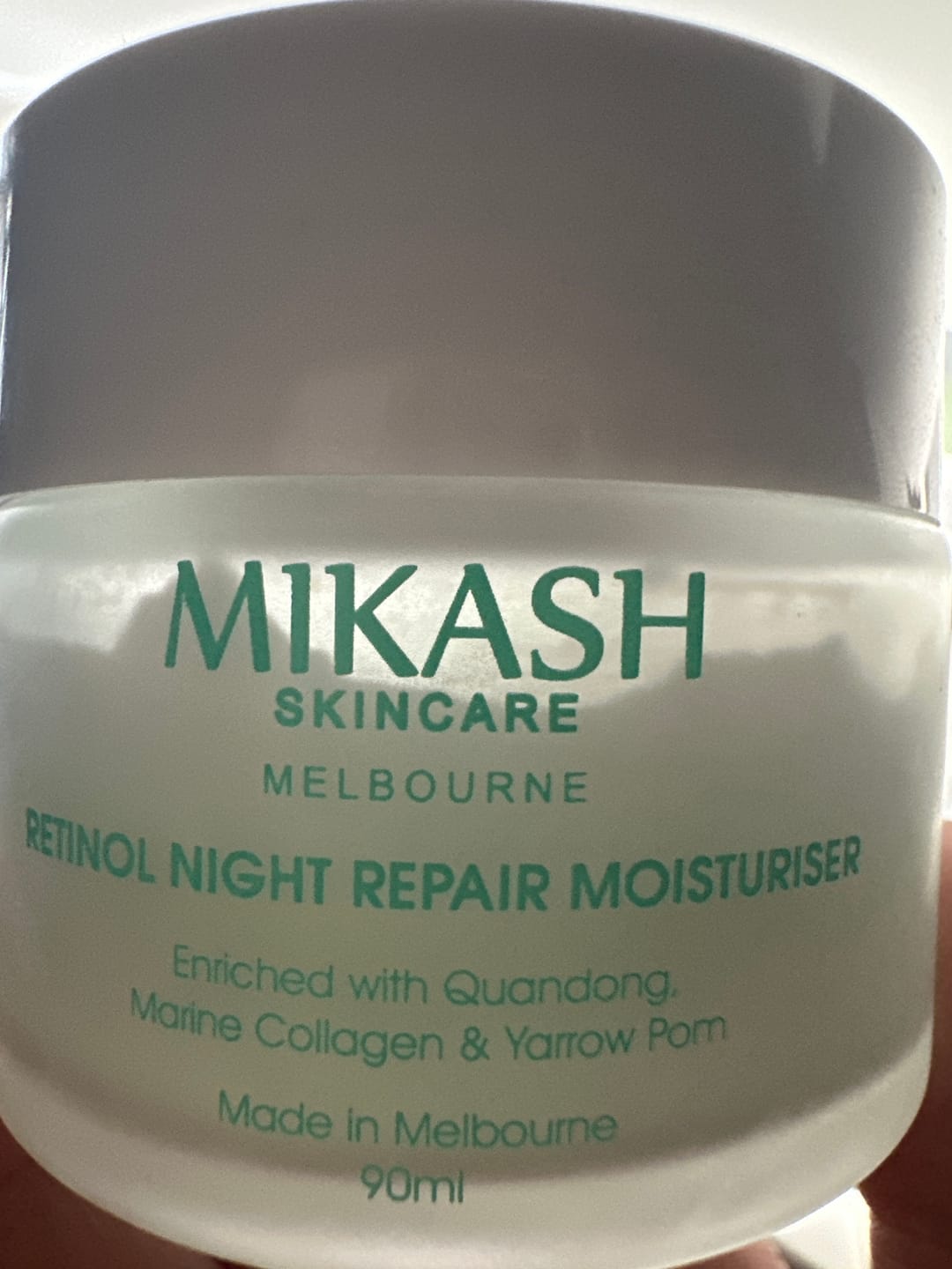 Customer photo review of Retinol Night Repair Moisturiser 90ml