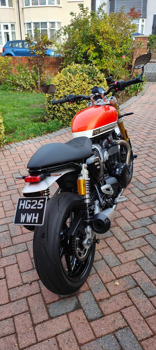 Customer photo review of Classic Metal Pressed 7.5 × 6 Motorbike Number Plate