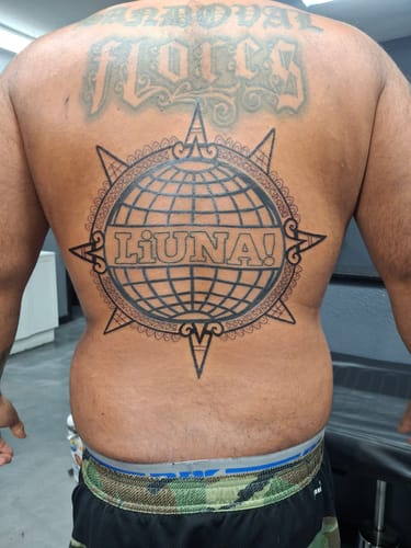 Customer photo review of Painless Tattoo Numbing Spray