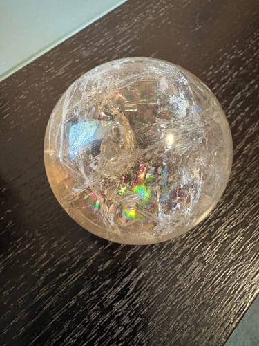 Customer photo review of Rutilated Quartz Sphere #1