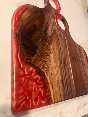 Customer photo review of 20x18" Romeo & Juliet Serving Board Set Acrylic Router Template