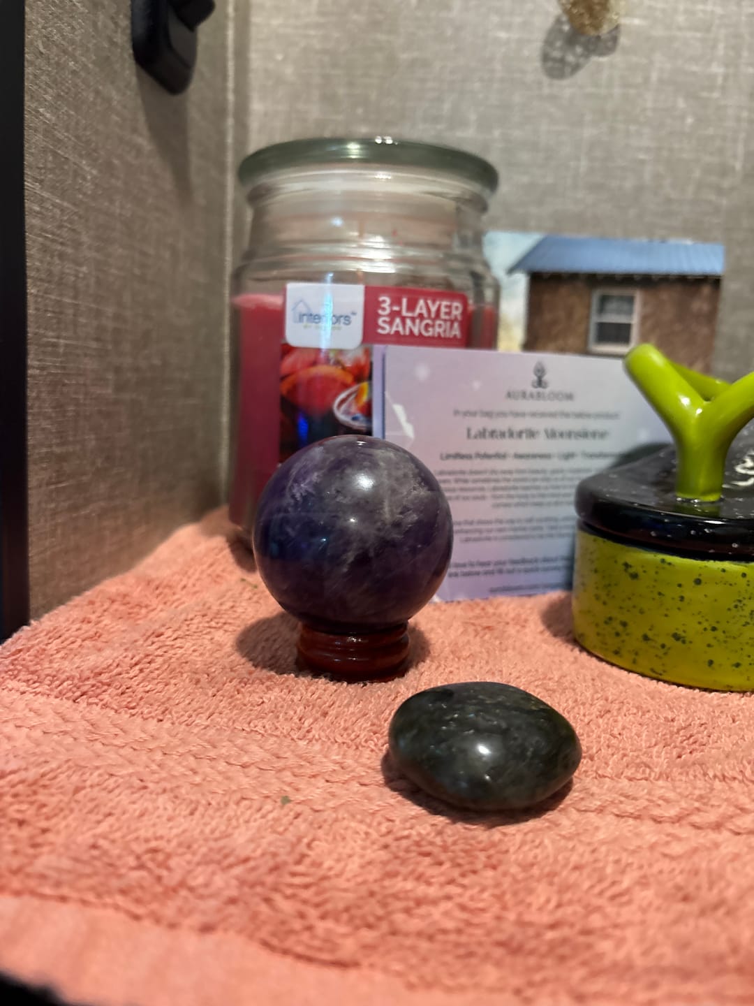 Customer photo review of Amethyst Sphere