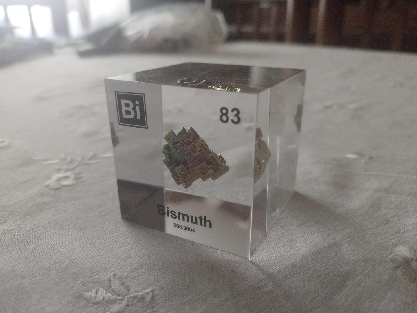 Customer photo review of Bismuth Element Cube
