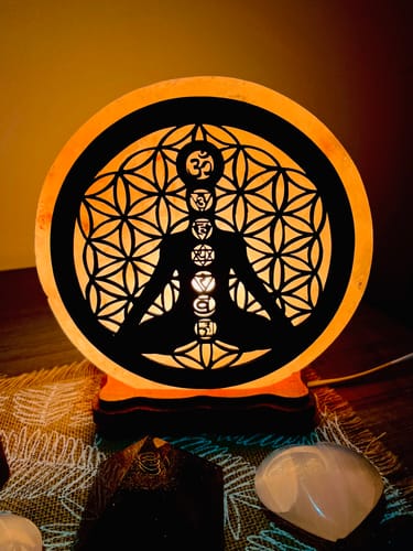 Customer photo review of Lámpara Sal del Himalaya Chakras || Paz - Protección