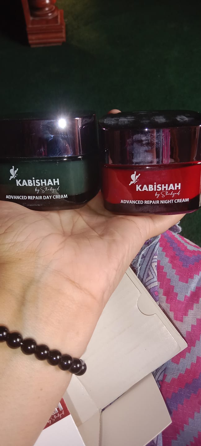 Customer photo review of Day & Night Creams: Complete Glow Bundle