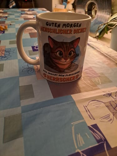 Customer photo review of Flauschiger Herrscher - Individuelle Tasse