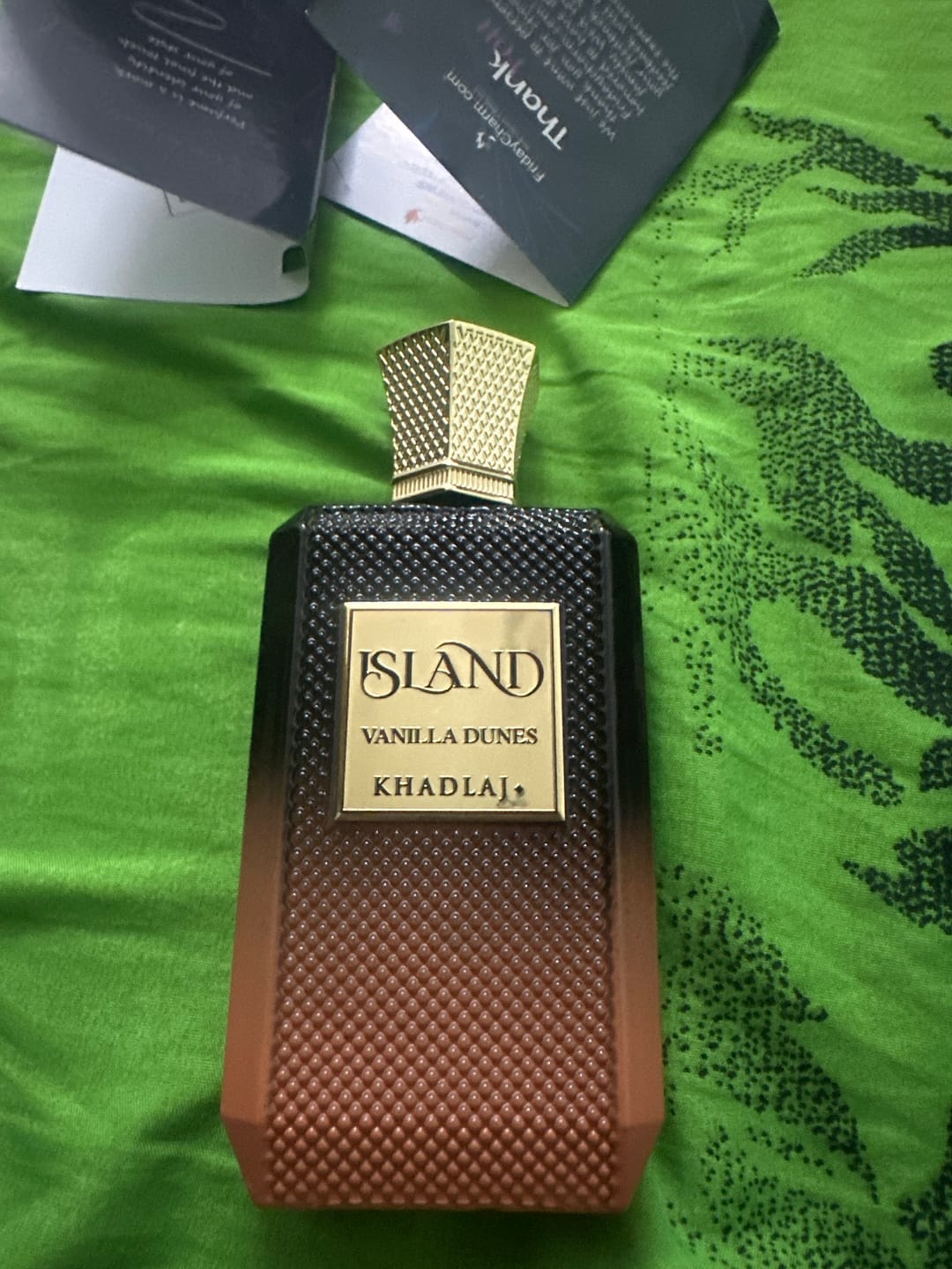 Customer photo review of Khadlaj Island Vanilla Dunes Extrait De Parfum For Unisex