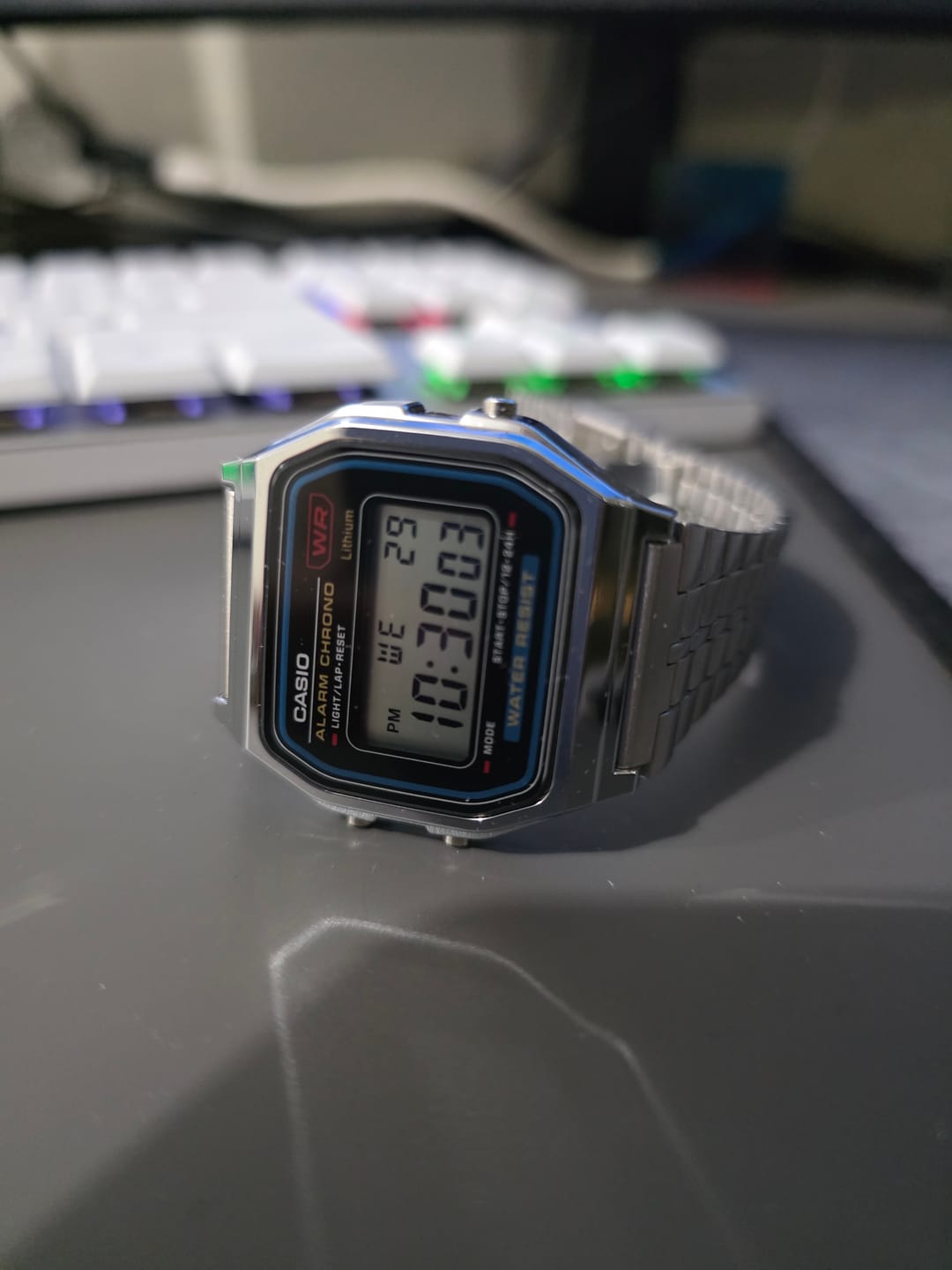 Customer photo review of Reloj Casio Vintage A159WA-N1DF Plateado MADE IN JAPAN
