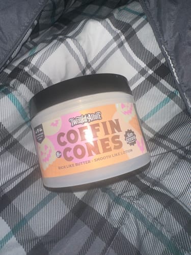 Customer photo review of Coffin Cones Body Butter