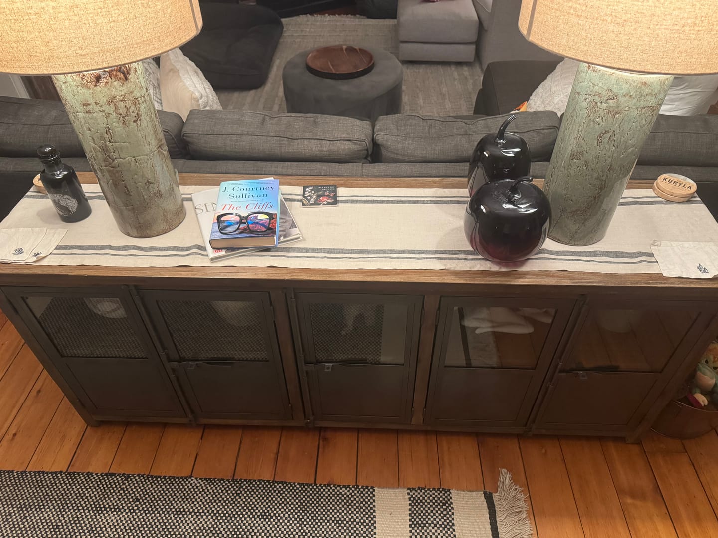 Customer photo review of French Stripe Table Runner