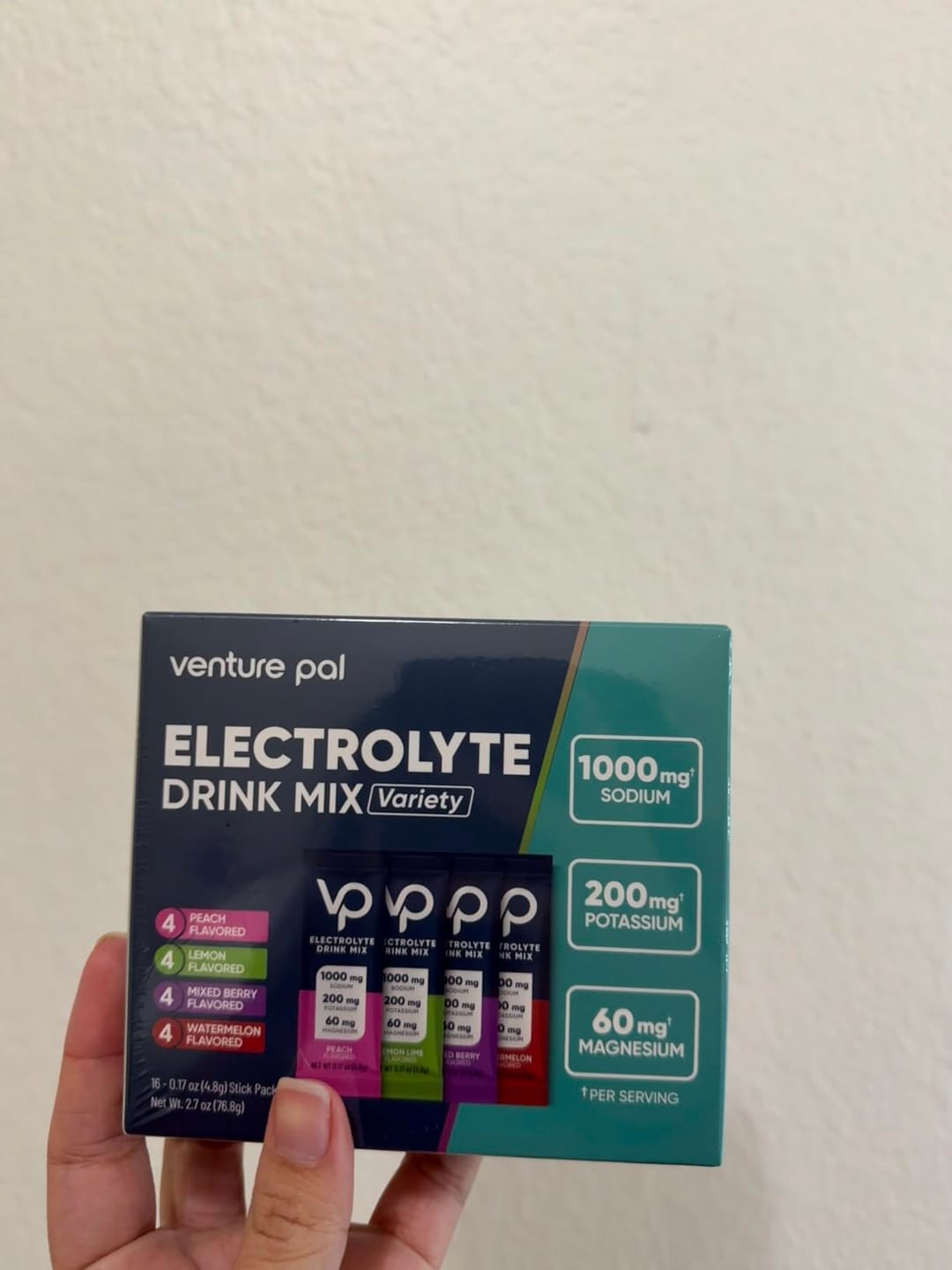 Customer photo review of High Sodium Sugar-Free Electrolyte Powder Packets - 16 Sticks