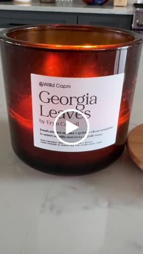 Customer video review of Georgia Leaves Candle by Eryn Carroll