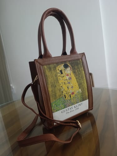 Customer photo review of Gustav Klimt The Kiss Tablo Çanta