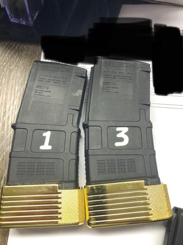 Customer photo review of .223 +5 Mag Extension Base Pad for Magpul Pmag