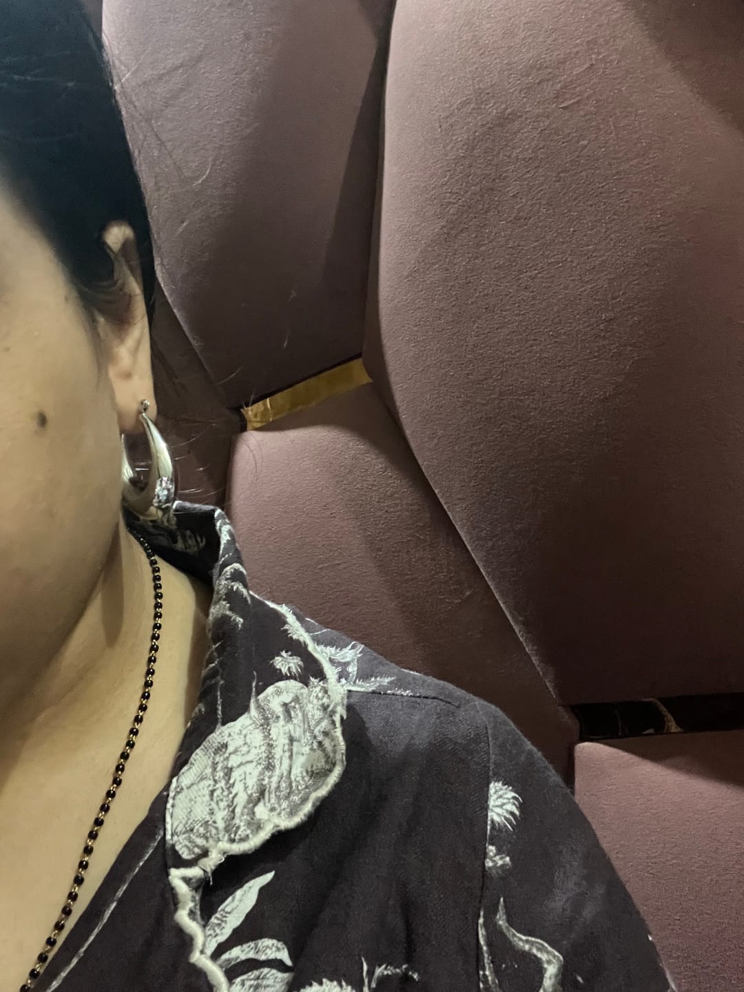 Customer photo review of Elegant Silver Hoop Earrings