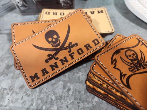 Customer photo review of Custom Leather Patches