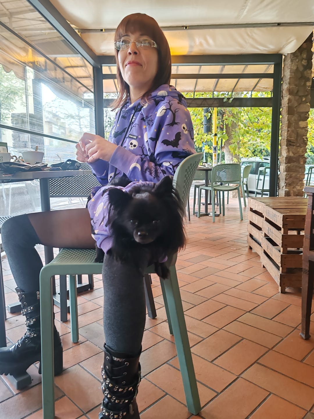 Customer photo review of Halloween Human Hoodie - Purple