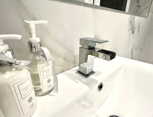 Customer photo review of Aspect Waterfall Basin Mono Tap with Waste