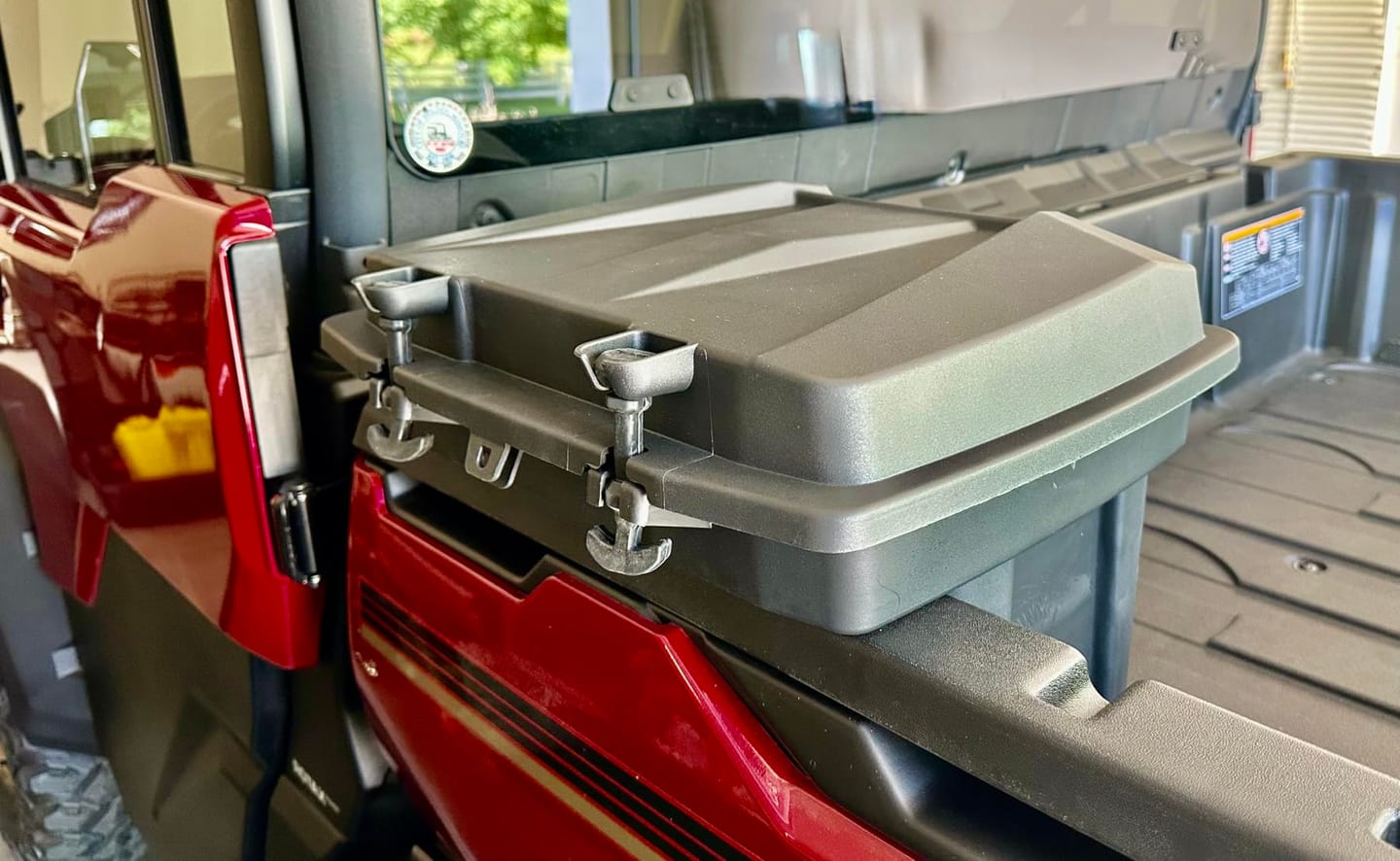 Customer photo review of Removable Cargo Storage Box for Can Am Defender