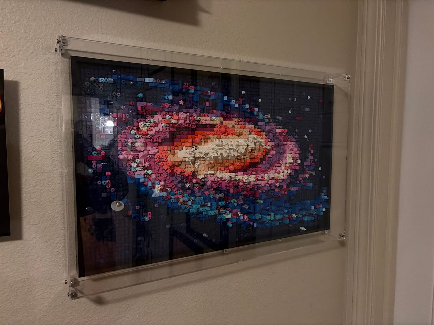 Customer photo review of Wall Mounted Display Case for LEGO® 31212 Art The Milky Way Galaxy
