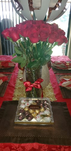 Customer photo review of Red Rose Bouquet