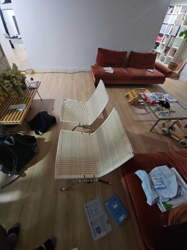 Customer photo of PK22 wicker chair in room
