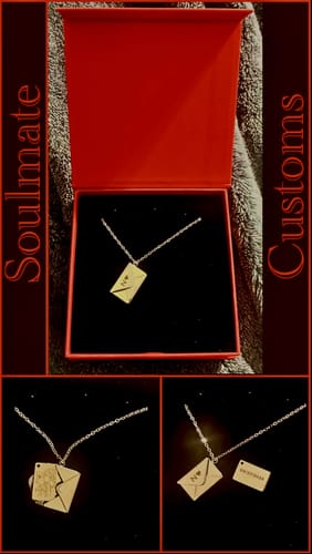 Customer photo review of Custom Engraved Photo Secret Letter Message