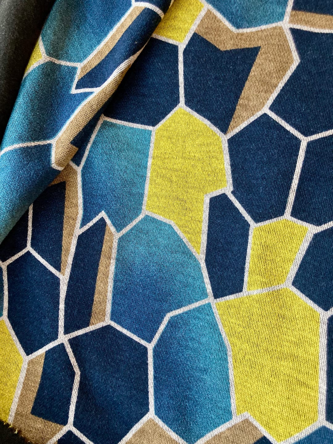 Customer photo review of Modern Mosaic Digital Modal-Touch Jersey Fabric