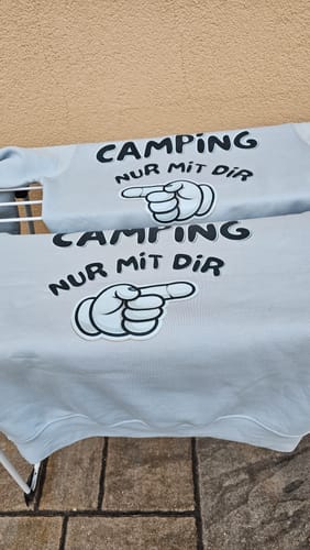 Customer photo review of Nur mit dir links - Rückendruck | Premium Hoodie unisex
